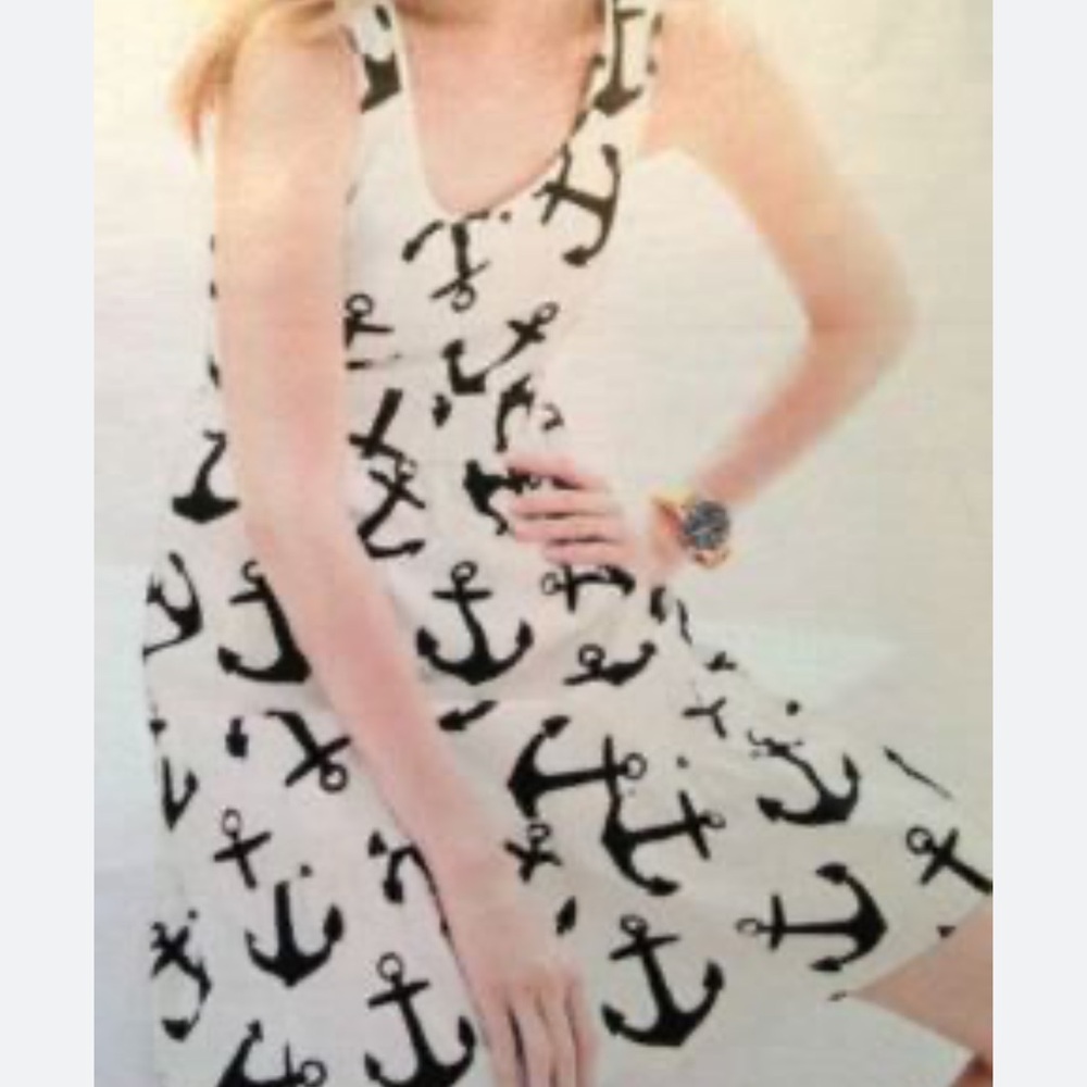 J. Crew Dizzy Anchors dress